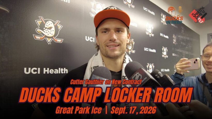 Cutter Gauthier on new deal, avoiding camp holdout | 2026 Anaheim Ducks Training Camp