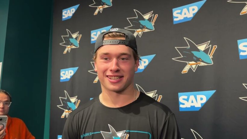Celebrini on No. 1 Thing He Wants to Improve, Increased Excitement Around San Jose About Sharks