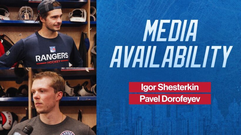 NYR Training Camp: Igor Shesterkin and Pavel Dorofeyev Media Availability | September 18, 2026