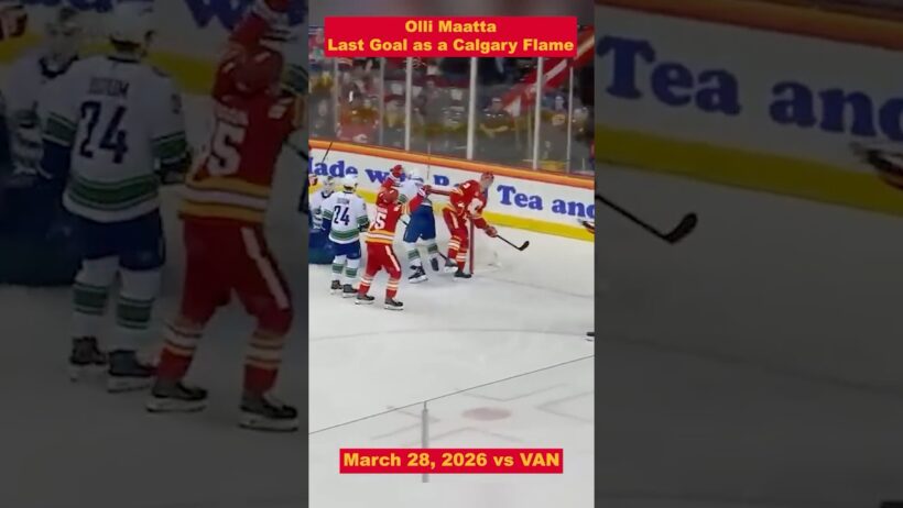 Olli Maatta (Traded to Minnesota) - Last Goal as a Calgary Flame