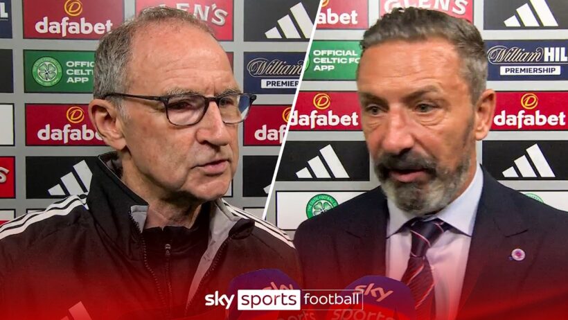 Celtic and Rangers' FULL post-match interview from Old Firm clash