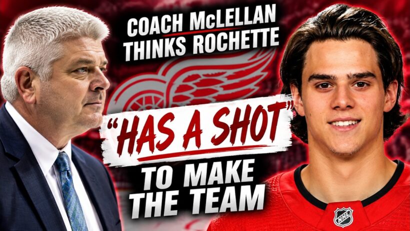 Theo Rochette Has a REAL Shot?! McLellan Takes Notice at Red Wings Camp