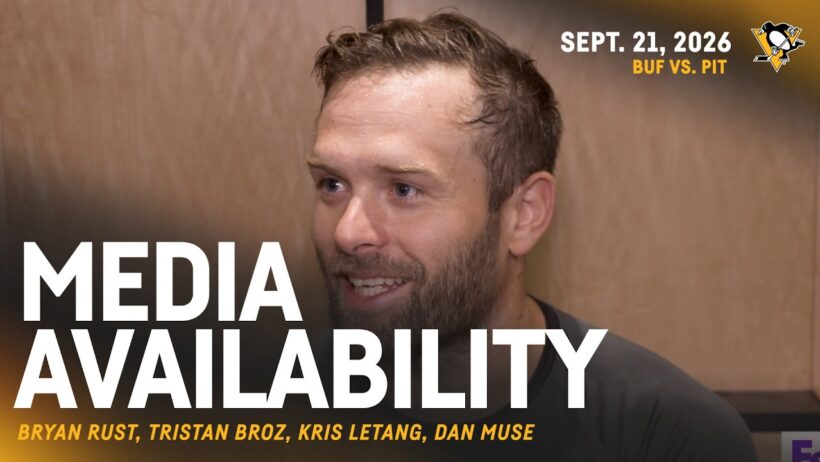 Rust, Broz, Letang, Muse Media Availability (9.21.26) | Pittsburgh Penguins
