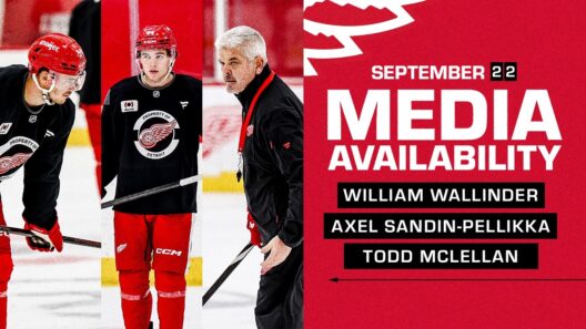 William Wallinder, Axel Sandin-Pellikka, Todd McLellan Morning Skate Media | Sept. 22, 2026