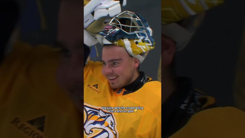 Big Juice tries for a goalie goal 🤣