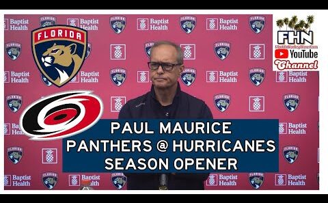 Paul Maurice, Florida Panthers Travel to Raleigh for Opener at Carolina Hurricanes