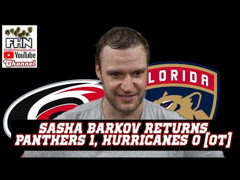 Sasha Barkov is Back, Florida Panthers Beat Carolina Hurricanes in Season Opener
