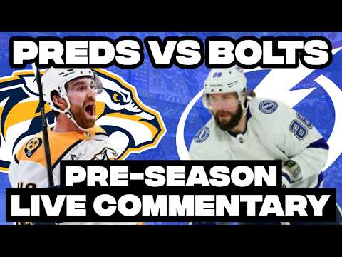 Nashville Predators Vs Tampa Bay Lightning LIVE COMMENTARY! | 2026 NHL Pre-Season