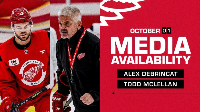 Alex DeBrincat, Todd McLellan Practice Media | Oct. 1, 2026