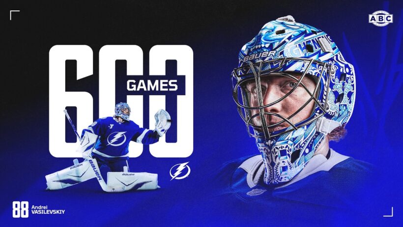 600 Games For Andrei Vasilevskiy 🦁