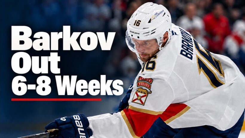 Florida Panthers Alexander Barkov Out 6-8 Weeks