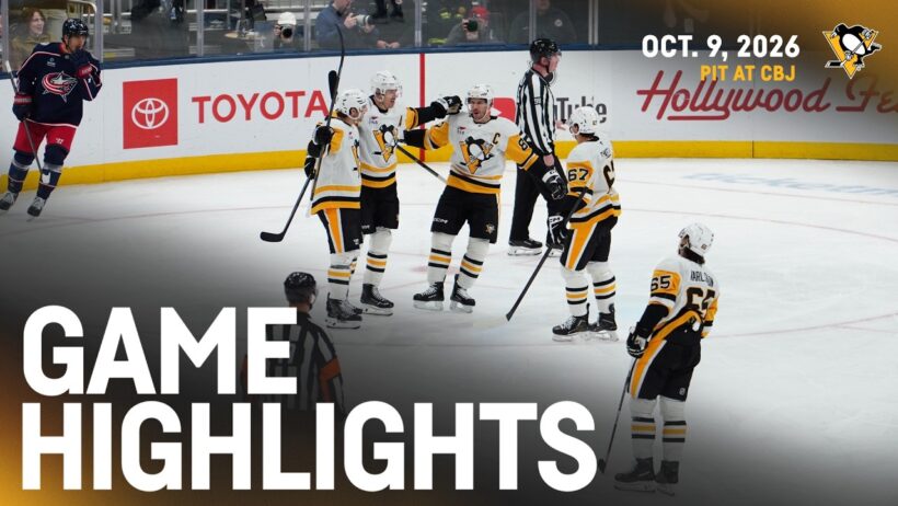 Pittsburgh Penguins at Columbus Blue Jackets Game Highlights (10.9.26)