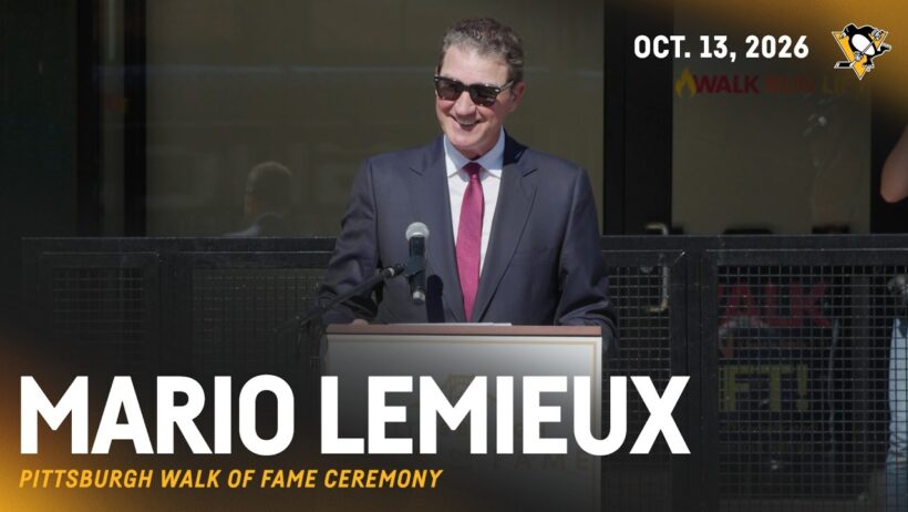 Mario Lemieux Pittsburgh Walk of Fame Ceremony (10.13.26) | Pittsburgh Penguins