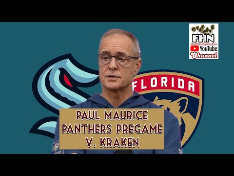 Paul Maurice, Panthers Pregame: Seattle Kraken at Florida