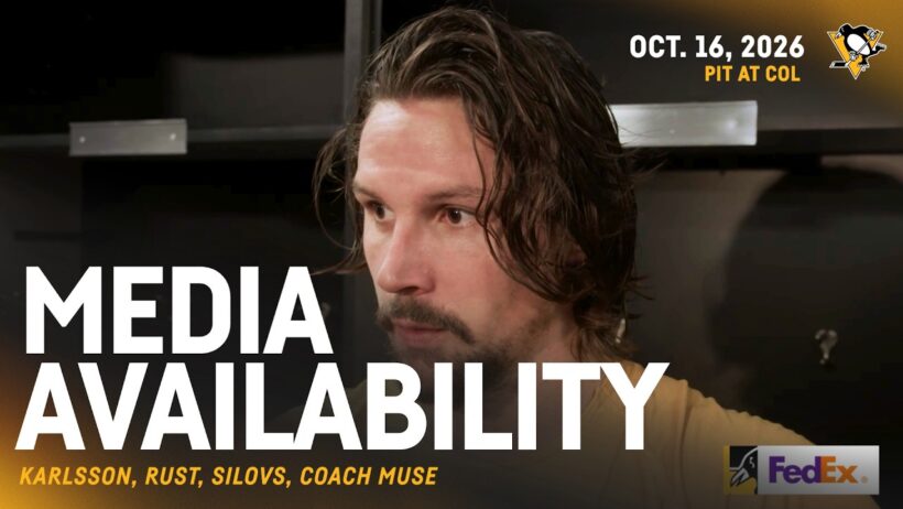 Karlsson, Rust, Silovs, Muse Media Availability (10.16.26) | Pittsburgh Penguins