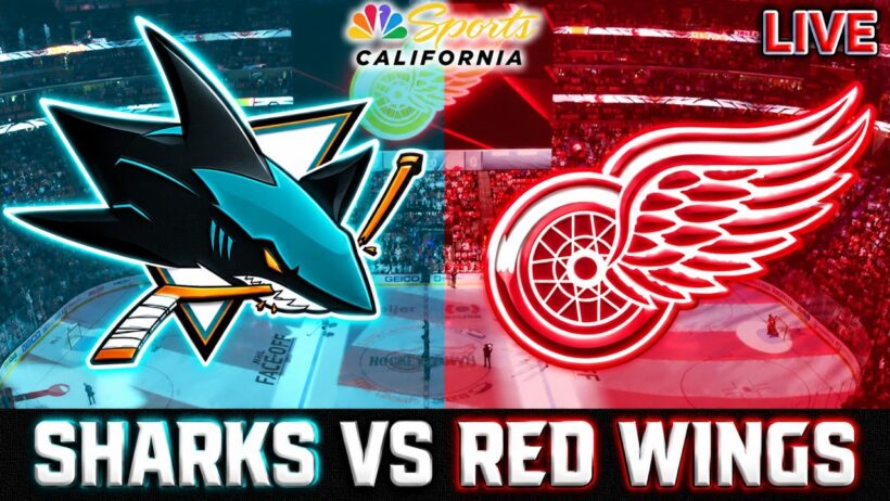 San Jose Sharks vs. Detroit Red Wings Live Stream Stats, Play-By-Play & Highlights
