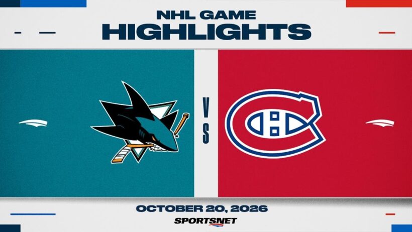 NHL Highlights | Sharks vs. Canadiens - October 20, 2026