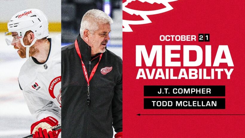 JT Compher, Todd McLellan Practice Media | Oct. 21, 2026