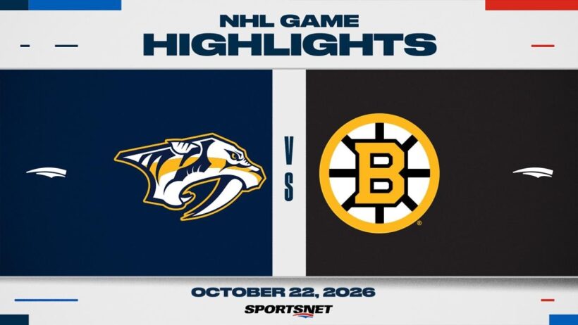 NHL Highlights | Predators vs. Bruins - October 22, 2026