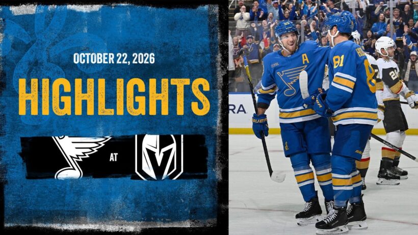 HIGHLIGHTS: Blues vs. Golden Knights - 10/22/26