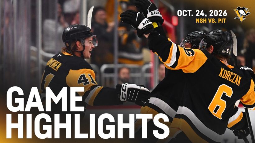 Pittsburgh Penguins vs. Nashville Predators Highlights (10.24.26)