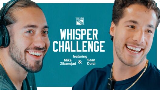 Whisper Challenge with Mika Zibanejad and Sean Durzi | New York Rangers
