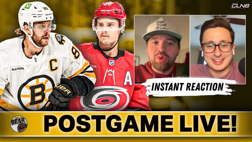 INSTANT REACTION: Bruins Lose to Hurricanes 2-1 | Poke The Bear Postgame Show